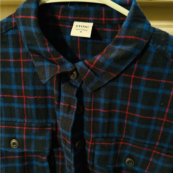 stoic Tops - Stoic crop flannel long sleeve button up size small